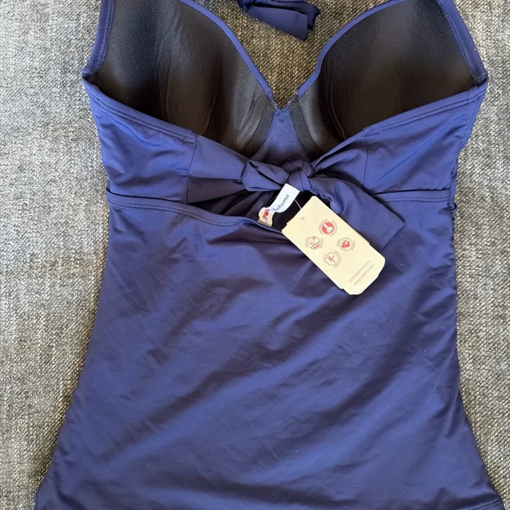 Tommy Bahama Navy Swimsuit - Picture 3 of 11